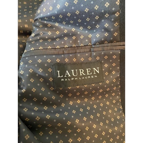 Lauren Ralph Lauren Mens Black Wool Silk Blazer Jacket 44L - Picture 5 of 12